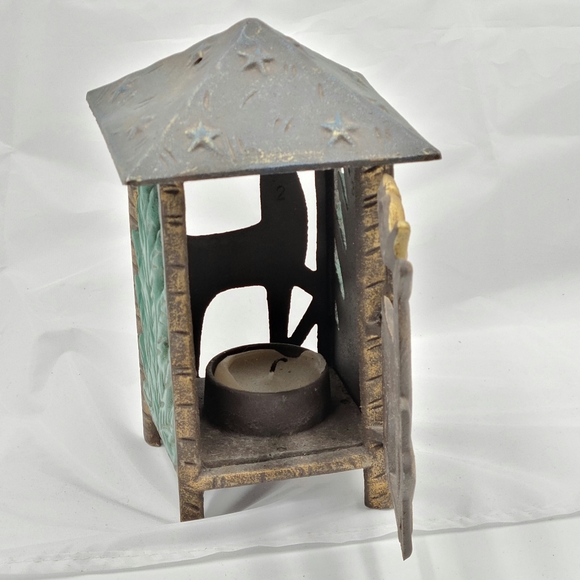 MCF cast iron candle lantern - Picture 3 of 5